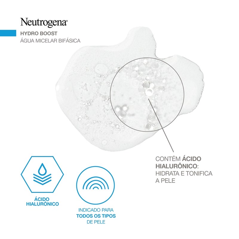 Água Micelar Bifásica Neutrogena 200 ml Hydro Boost