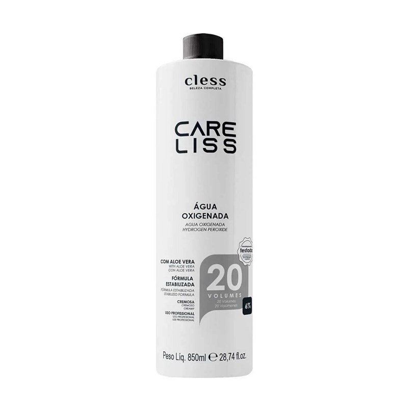 Água Oxigenada Cless Care Liss 850 ml 20 Volumes