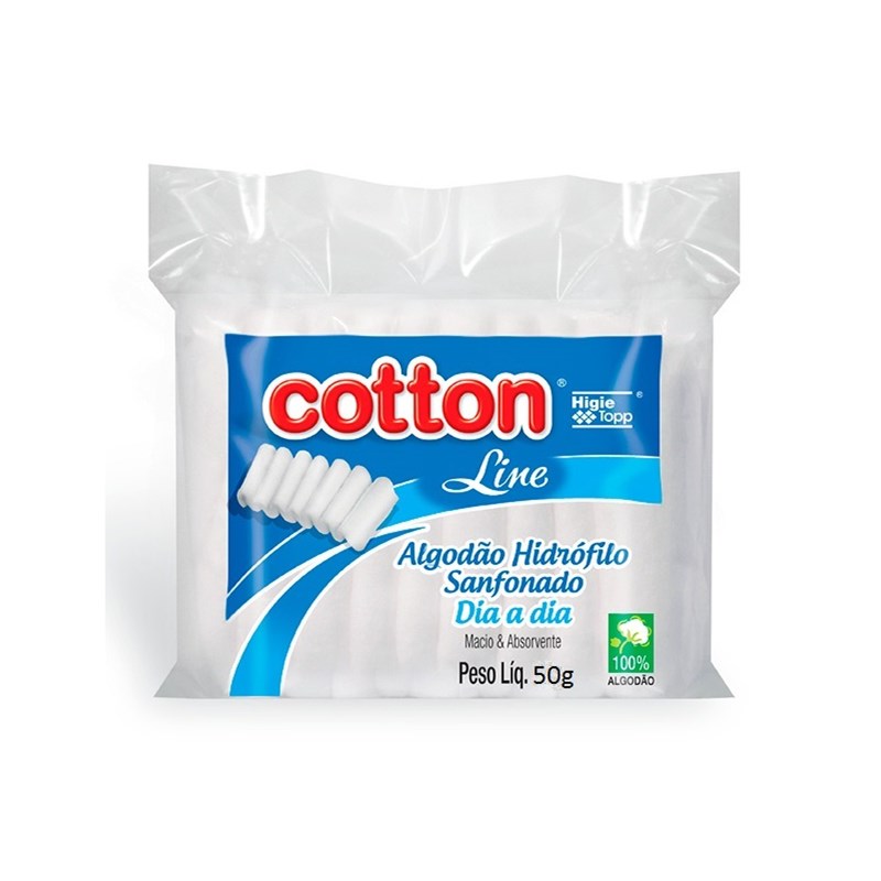 Hastes Flexíveis Cotton Line Dia a Dia 75 Unidades Antigerme - LojasLivia
