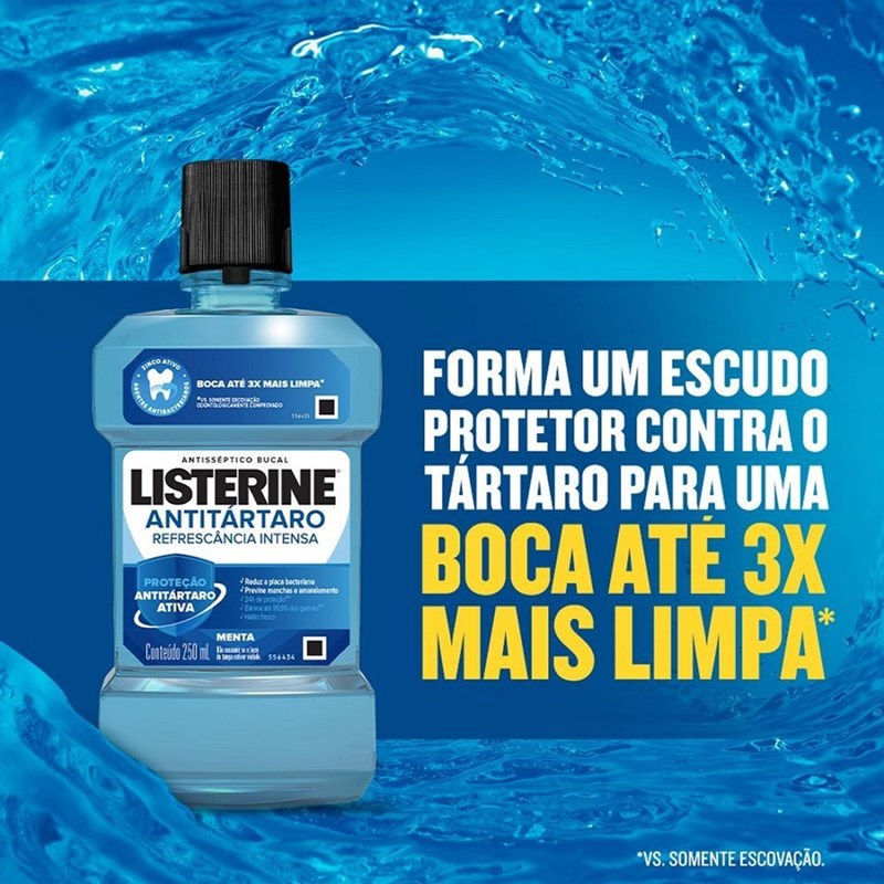 Antisséptico Bucal Listerine 250 ml Antitártaro