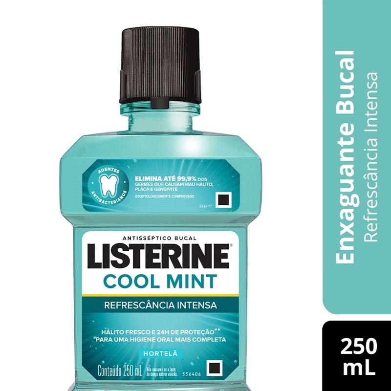 Antisséptico Bucal Listerine 250 ml Cool Mint