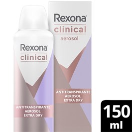 Antitranspirante Aerosol Rexona Clinical Extra Dry 150ml
