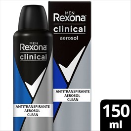 Antitranspirante Aerosol Rexona Men Clinical Clean 150ml