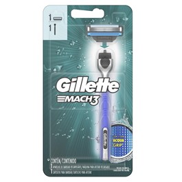 Aparelho de Barbear Gillette Mach3 Acqua Grip