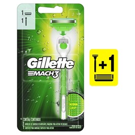 Aparelho de Barbear Gillette Mach3 Acqua Grip Sensitive