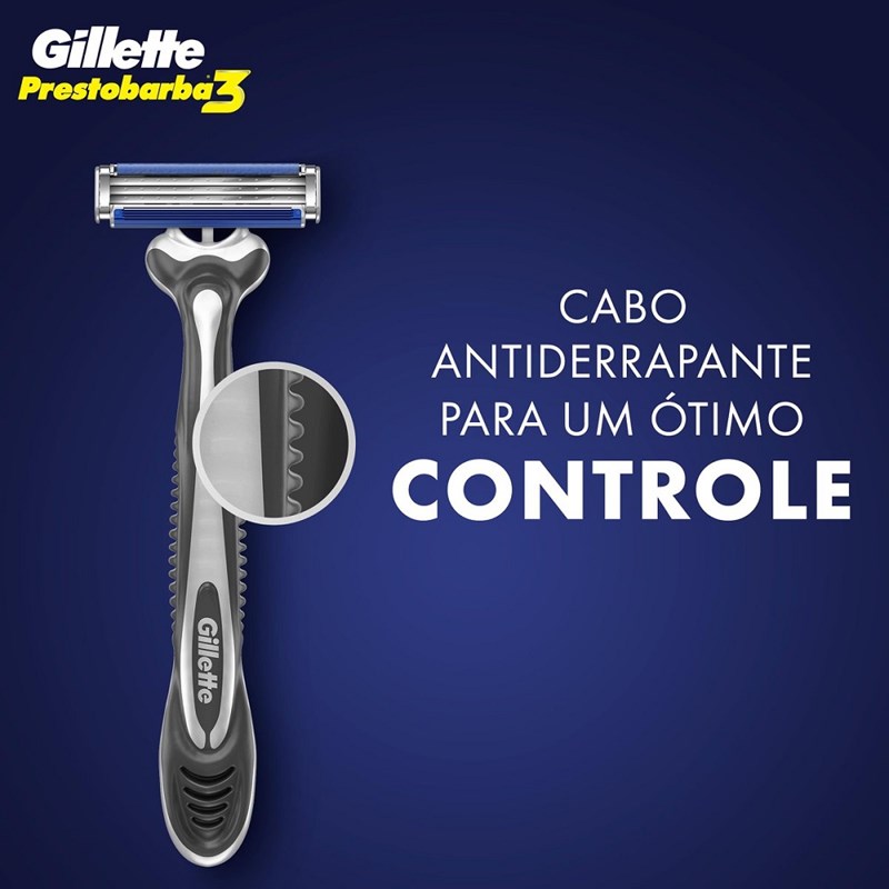 Aparelho de Barbear Gillette Prestobarba3 2 unidades