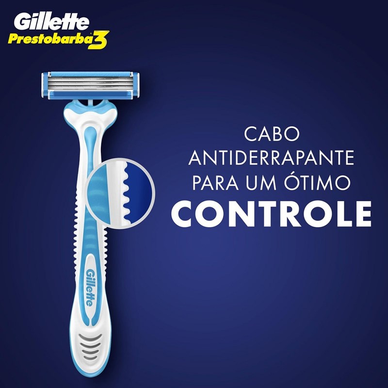Aparelho de Barbear Gillette Prestobarba3 Ice 2 unidades