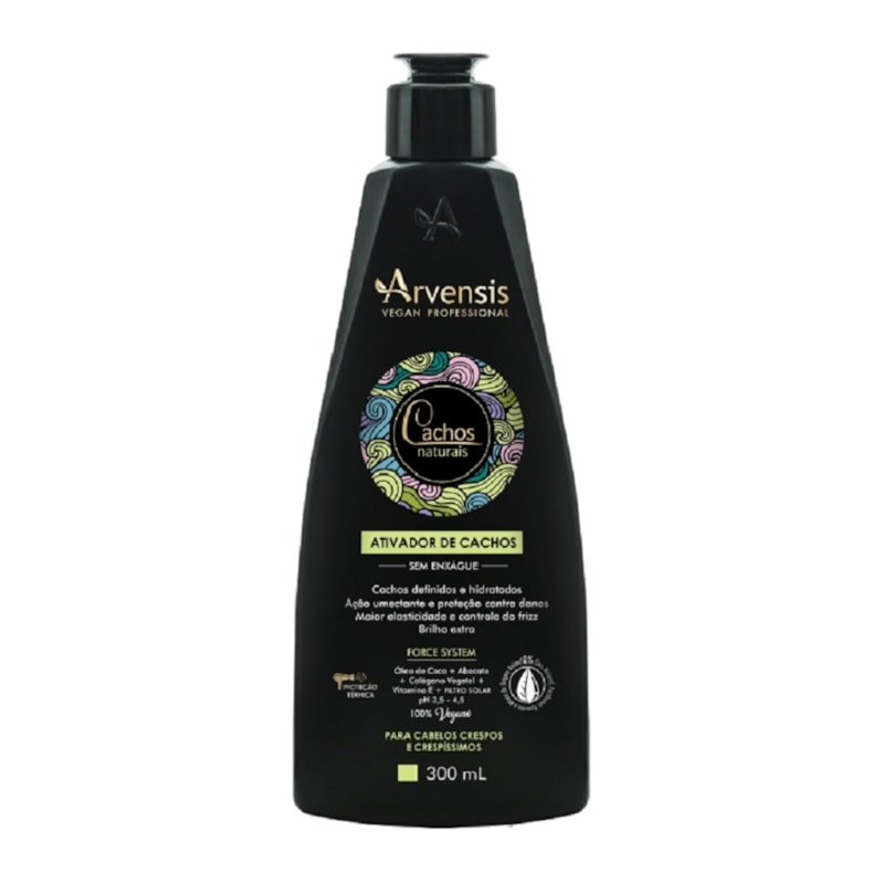 Ativador Cachos Arvensis Cachos Naturais 300 ml Crespos e Crespíssimos