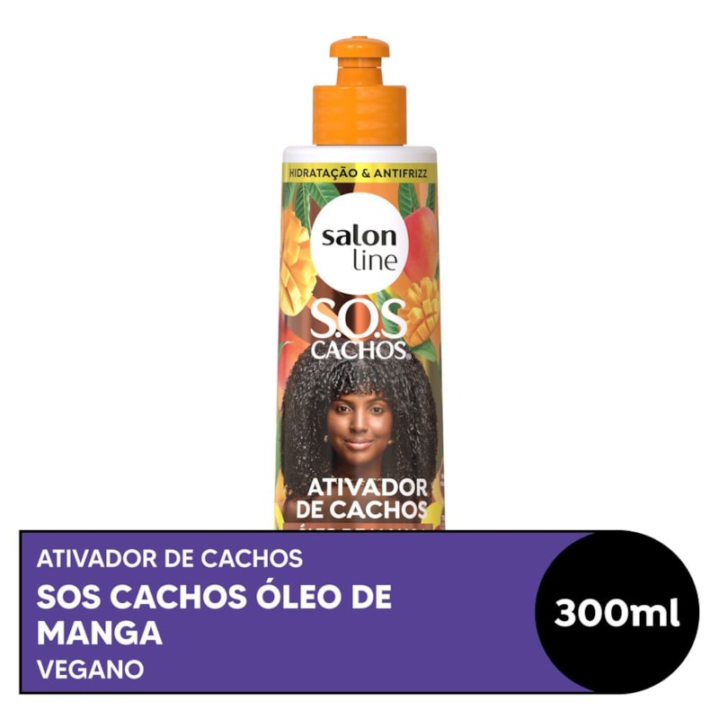 Ativador De Cachos Salon Line 300 Ml S O S Lojaslivia