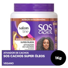 Ativador de Cachos Salon Line S.O.S Cachos  1 Kg Super Óleos