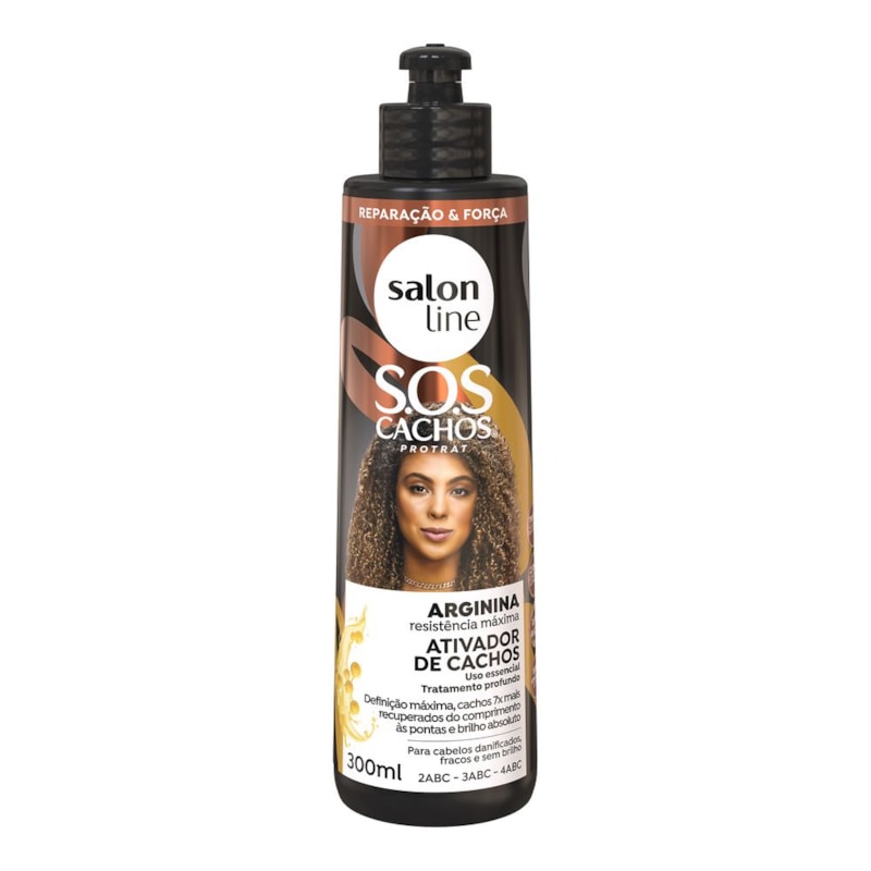 Ativador de Cachos Salon Line S.O.S Cachos 300 ml Arginina