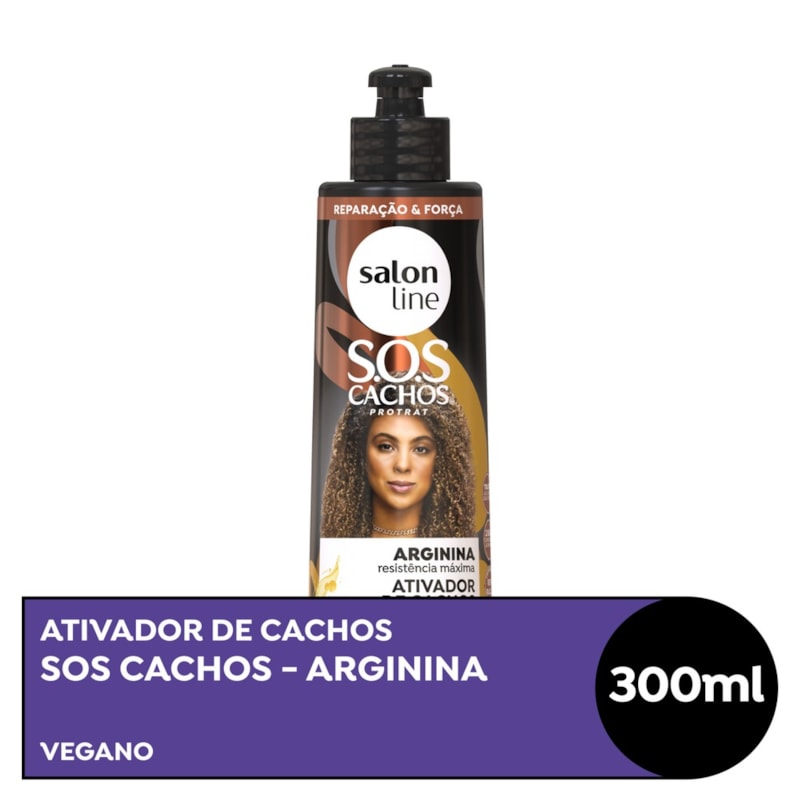 Ativador de Cachos Salon Line S.O.S Cachos 300 ml Arginina