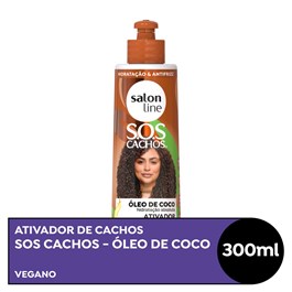 Ativador de Cachos Salon Line S.O.S Cachos 300 ml COCO