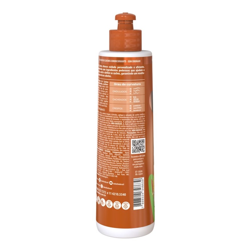 Ativador de Cachos Salon Line S.O.S Cachos 300 ml Óleo de Coco