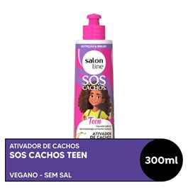 Ativador de Cachos Salon Line S.O.S Cachos 300 ml TEEN