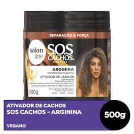 Ativador de Cachos Salon Line S.O.S Cachos 500 gr Arginina