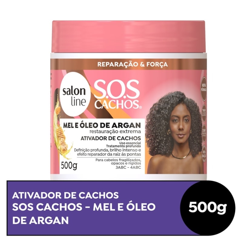 Ativador de Cachos Salon Line S.O.S Cachos  500 gr Mel