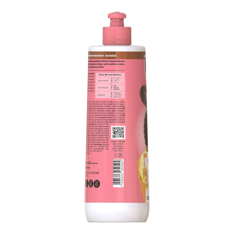 Ativador de Cachos Salon Line S.O.S Cachos 500 ml Mel e Óleo de Argan