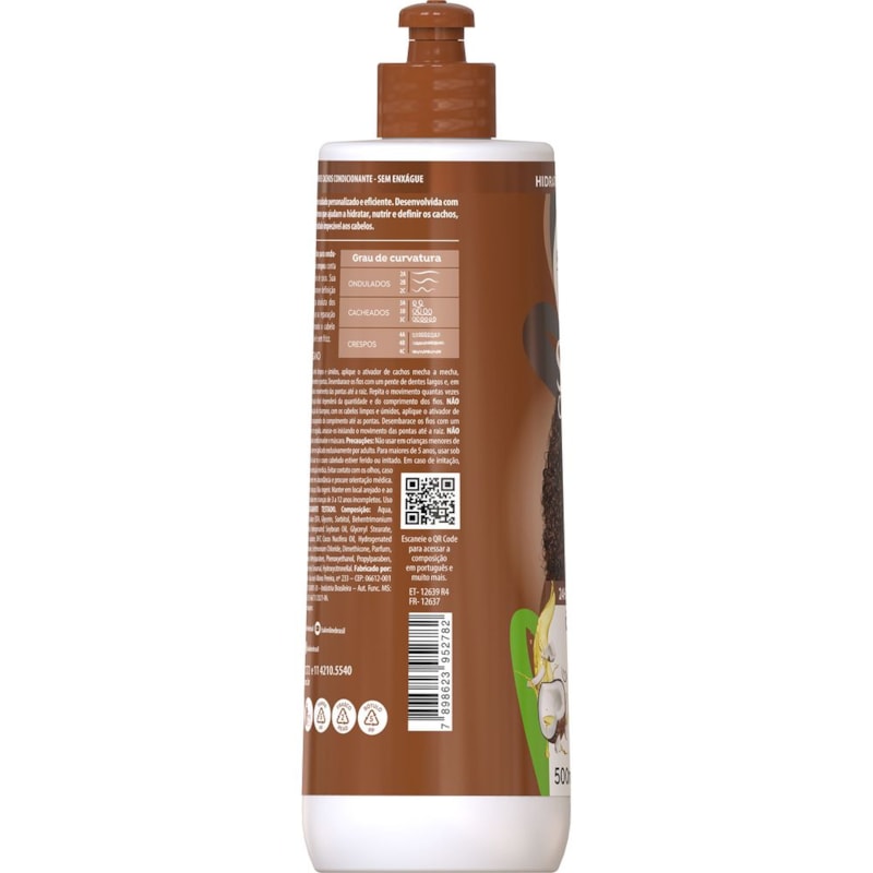 Ativador de Cachos Salon Line S.O.S Cachos 500 ml Óleo de Coco