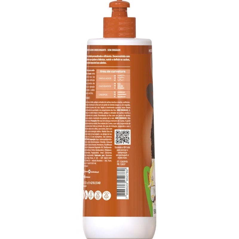 Ativador de Cachos Salon Line S.O.S Cachos 500 ml Óleo de Coco