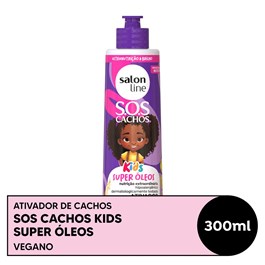 Ativador de Cachos Salon Line S.O.S Cachos Kids 300 ml Super Óleos