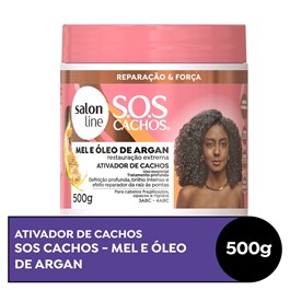Ativador de Cachos Salon Line  S.O.S CACHOS MEL l 500 ml Mel e Oleo de Coco