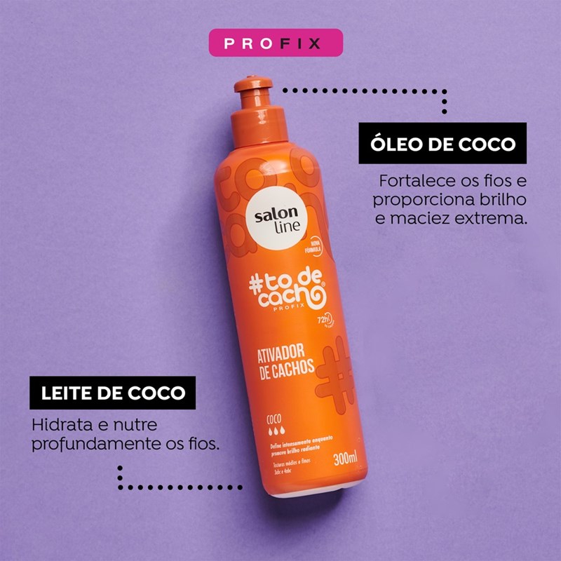 Ativador de Cachos Salon Line #tôdecacho 300 ml Coco