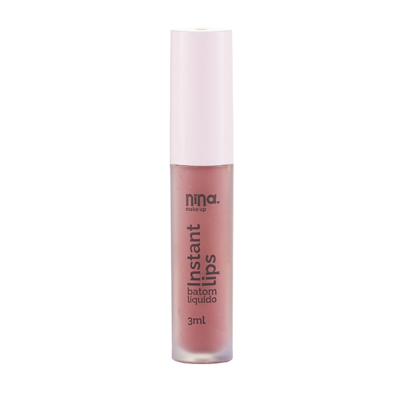 Batom Líquido Nina Makeup Instant Lips 3 ml Princípio