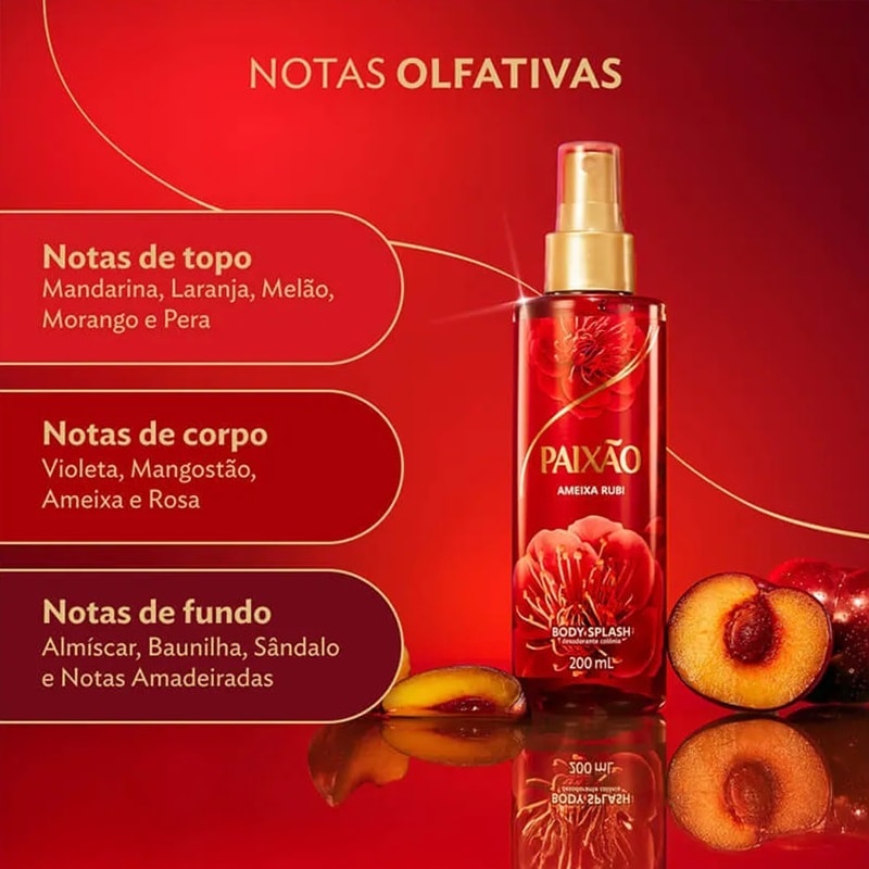まりんです！SPECIALE LOTION 200ml Body Splash Paixão 200 ml Ameixa Rubi