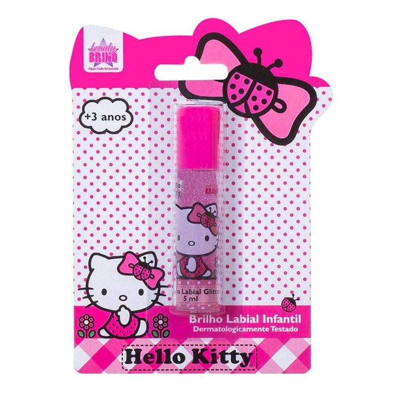 Brilho Labial Beauty Brinq Infantil 5 ml Hello Kitty