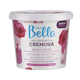 Cera Cremosa Depil Bella Micro-Ondas 100 gr Pétalas de Rosas