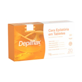 Cera Epilatória em Tabletes Depilflax 1 Kg Natural