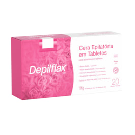 Cera Epilatória em Tabletes Depilflax 1 Kg Rosa