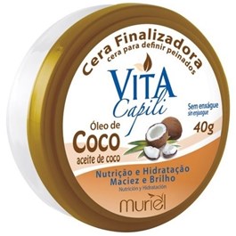 Cera Finalizadora Muriel Vita Capili 40 gr Óleo de Coco