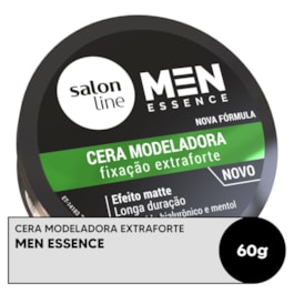 Cera Modeladora Salon Line Men Essence 60 gr Fixação Extraforte