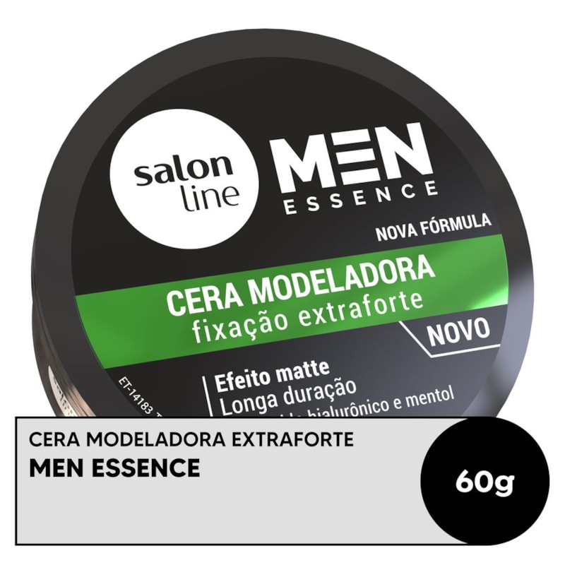 Cera Modeladora Salon Line Men Essence 60 gr Fixação Extraforte