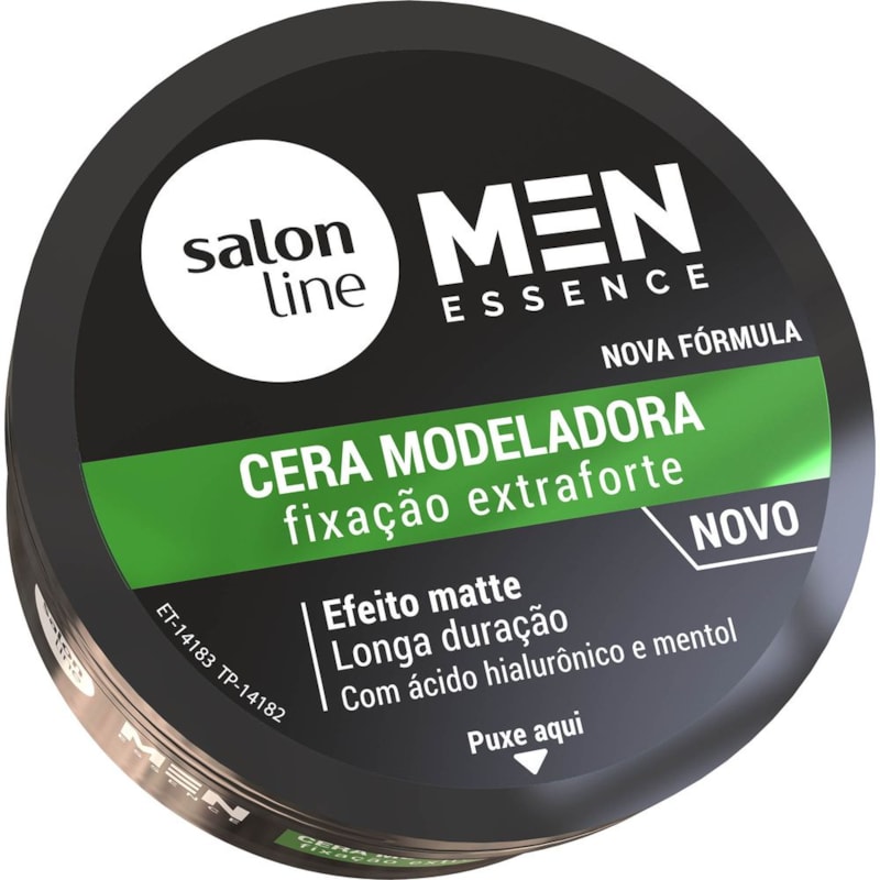 Cera Modeladora Salon Line Men Essence 60 gr Fixação Extraforte