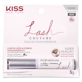 Cola para Cílios Postiços Kiss New York 5 gr Lash Culture Incolor Cola para Cílios Postiços Kiss New York 5 gr Lash Culture Incolor