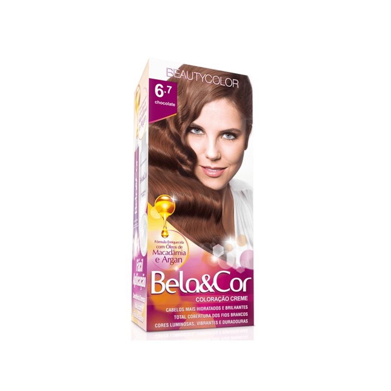 Coloração Beauty Color Bela&Cor Chocolate 6.7