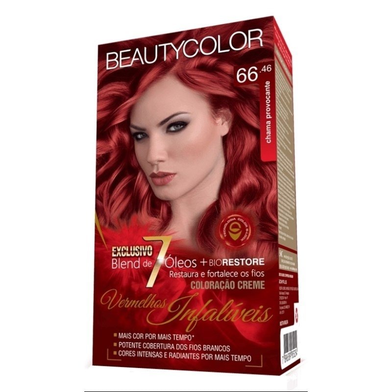 Vermelhos Infalíveis Tintura Beauty Color Tabela De Cores Coloracao Beauty Color Vermelho Picante 66 46 Lojaslivia