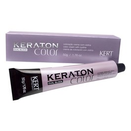 Coloração Keraton Color Dual Block 50 gr Louro Escuro Acobreado Cinza 6.41