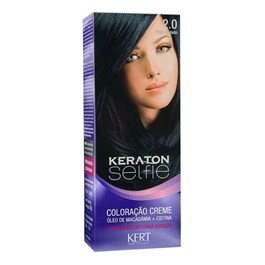 Coloração Keraton Selfie 50 gr Preto Azulado 2.0
