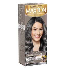 Coloração Maxton Kit Prático Cinza Charcoal 001