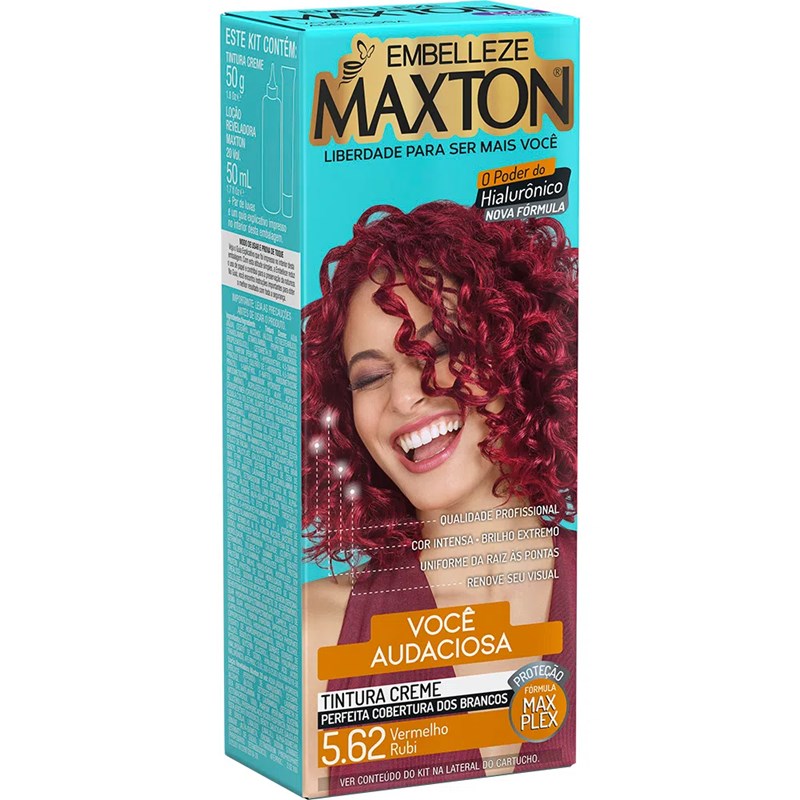 Coloração Maxton Kit Prático Vermelho Rubi 5.62