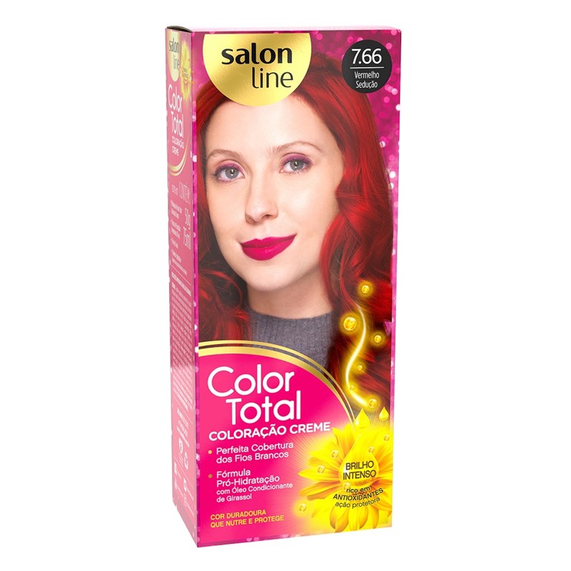 Coloração Salon Line Color Total Vermelho Sedução 7.66