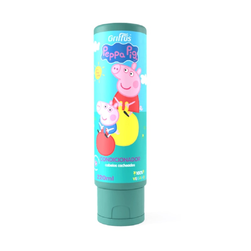 Condicionador Griffus 220 ml Cachos Peppa Pig Verde