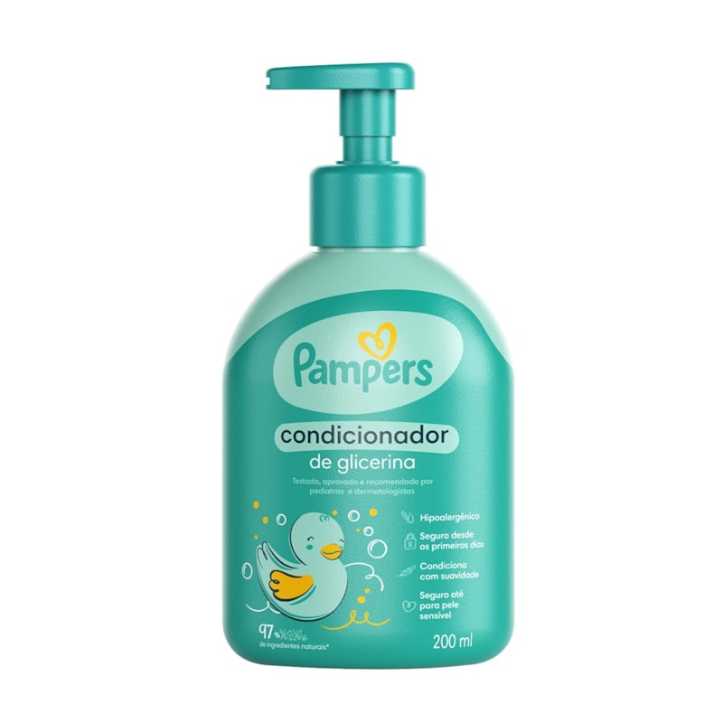 Condicionador Pampers 200 ml Glicerina