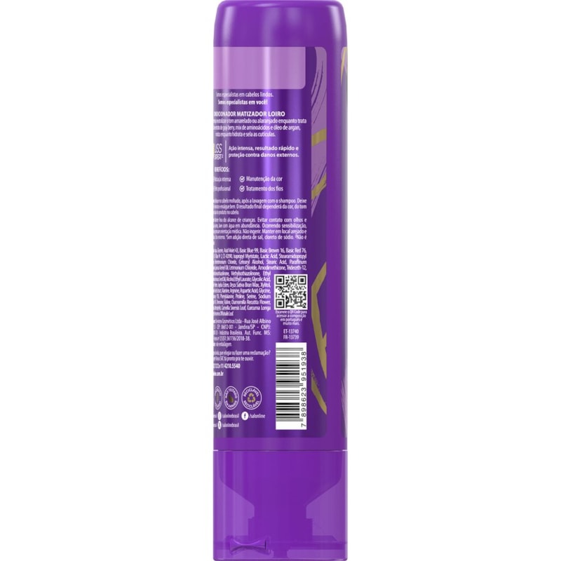 Condicionador Salon Line Meu Liso 300 ml Matizador Loiro