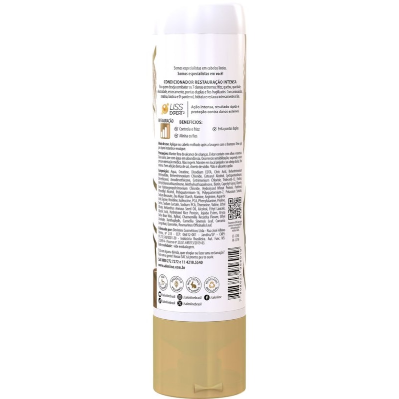 Condicionador Salon Line Meu Liso 300 ml Restauração Intensa