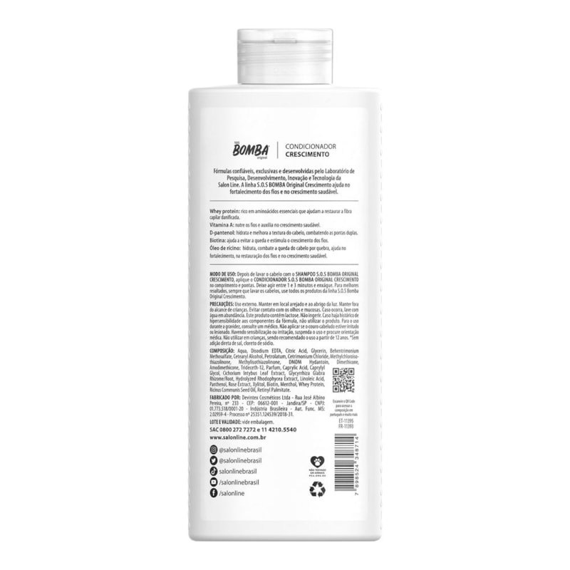 Condicionador Salon Line S.O.S Bomba 500 ml Crescimento